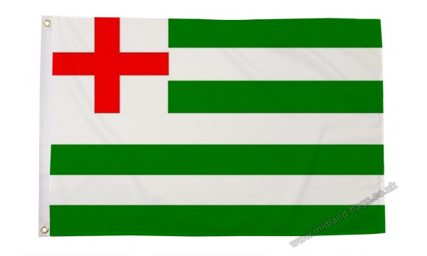 Striped Ensign Green/White Flag